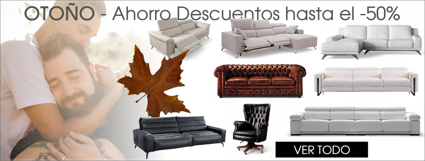 SOFAS CHAISELONGUE PIEL